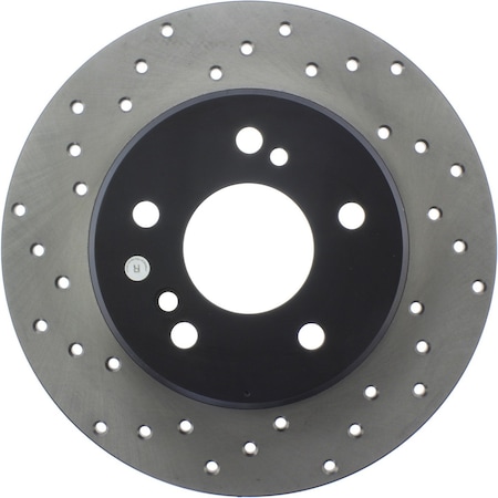Centric Parts Sport Cross Drilled Brake Rotor, 128.35012R 128.35012R